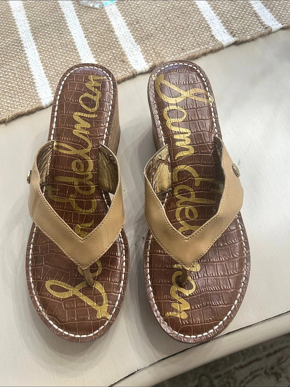 Sam Edelman Sandals in Brown & Tan Like New